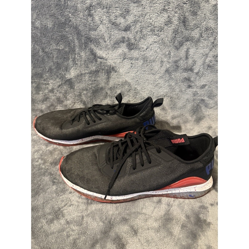 PUMA Descend Weave Mens Training Shoes Black Red/Pnk Yellow Alert Size 11 192514